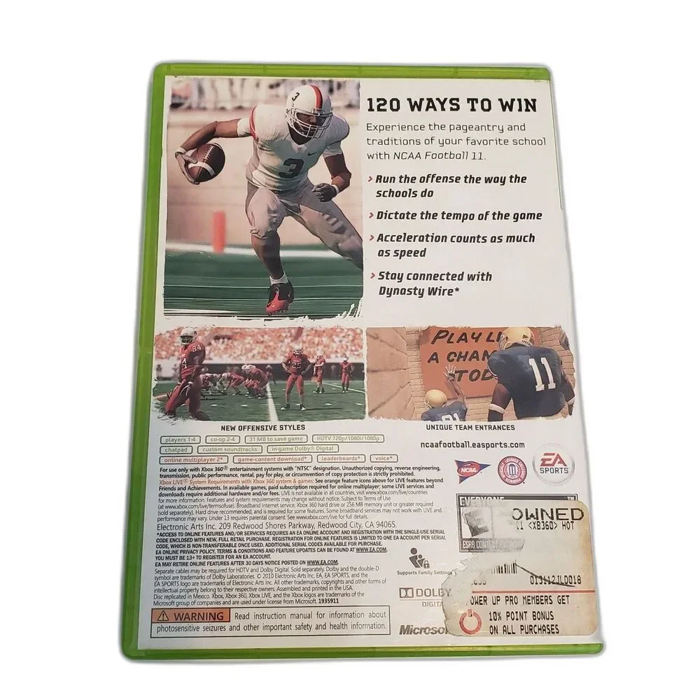 EA SPORTS NCAA Football 11 For XBOX 360